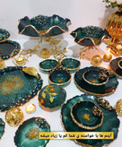 میوهخوری رزینی طرح سبز و طلایی