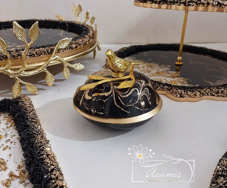 قندان ظروف پذیرایی رزینی