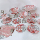 سرویس پذیرایی صورتی نقره ای