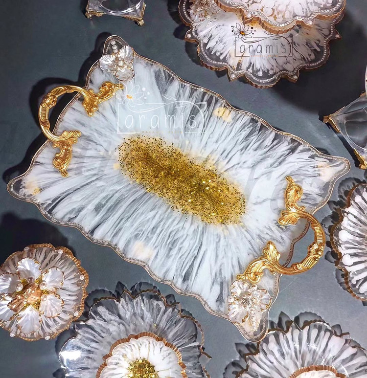 سینی سفید رزینی